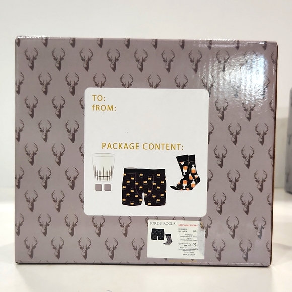 Lord's Rocks Gentleman's Pack Whiskey Themed Gift Set NEW - Picture 2 of 4